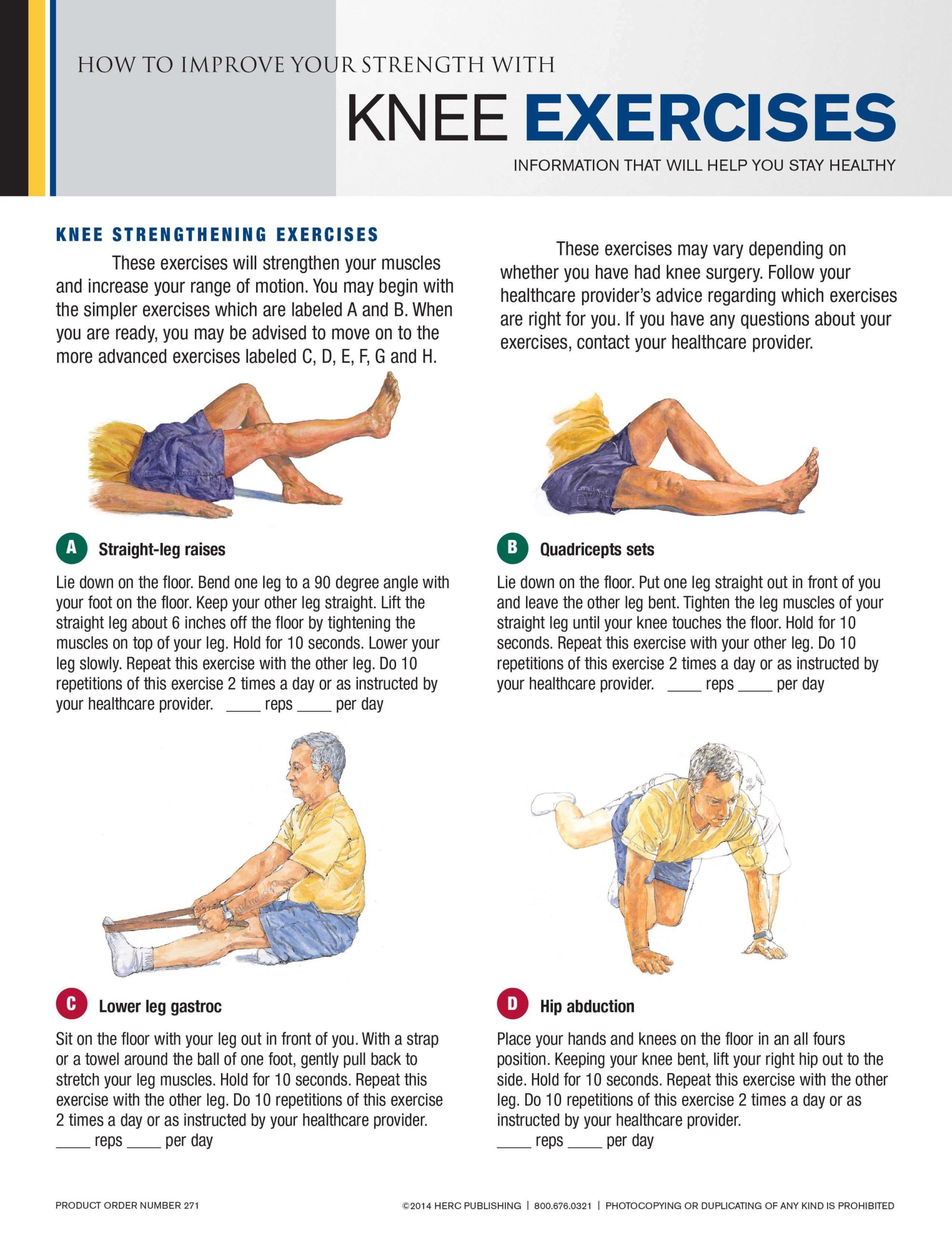 Knee Strengthening Exercises Pdf
