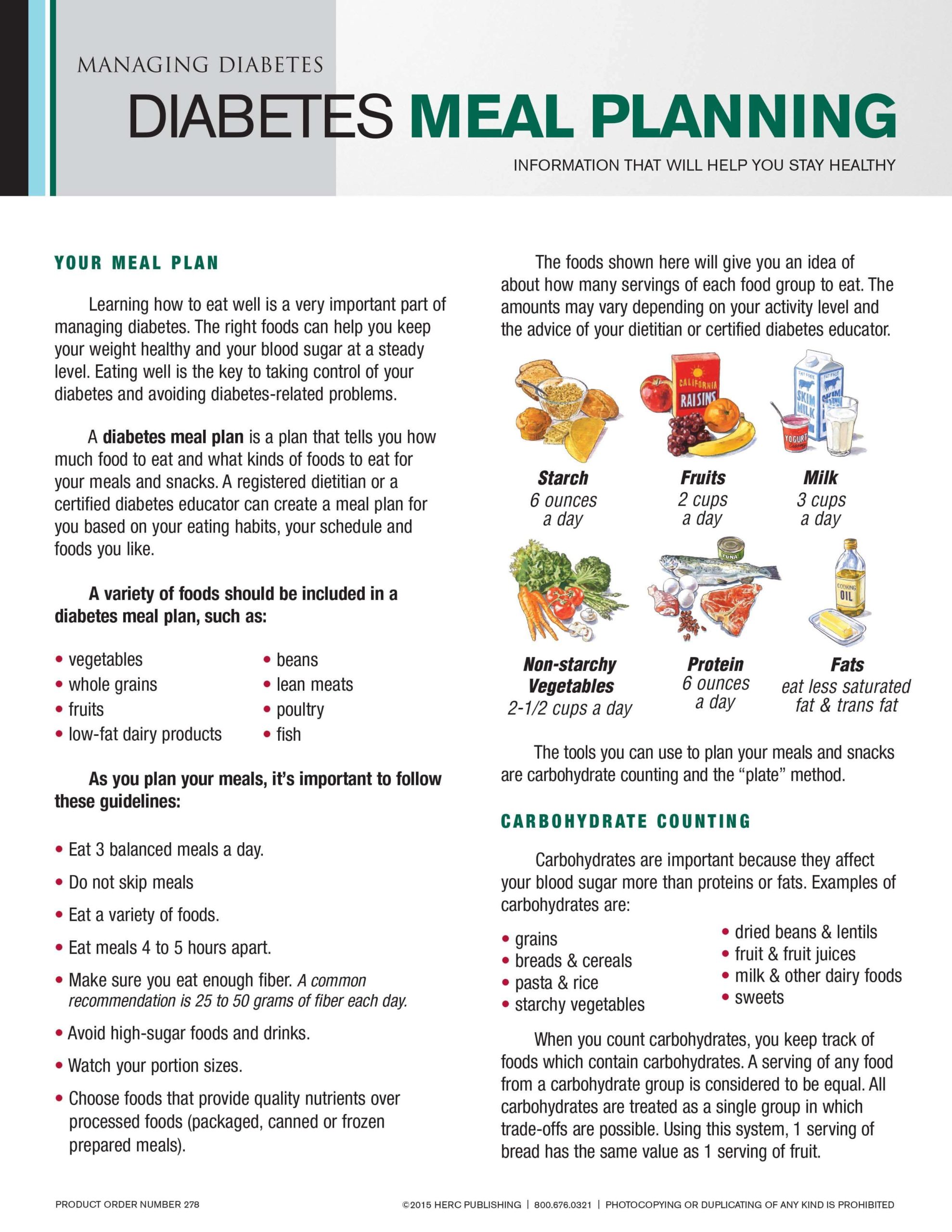 presentation of diabetic diet