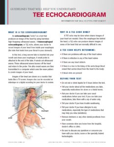 Tee Echocardiogram Tearpad